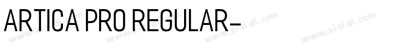 Artica Pro Regular字体转换